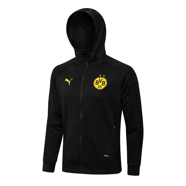 Felpa Cappuccio Borussia Dortmund 2022-2023 Nero Giallo